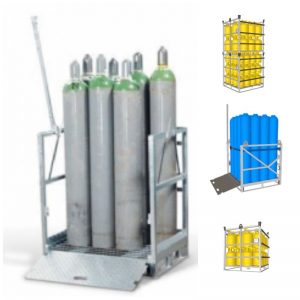 Metal pallets, basket for gascylinder transportation