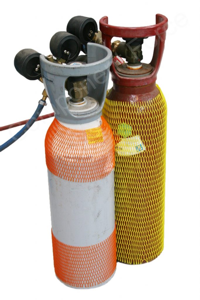 Gas cylinder plastic protection net
