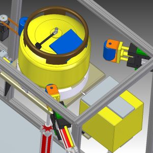 Automata gázpalack-kezelő berendezés 3D terve